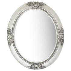 shumee vidaXL Barokní nástěnné zrcadlo 50x60 cm Stříbrné