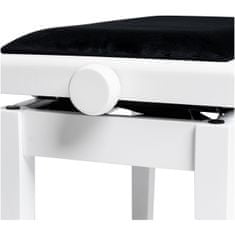Stagg PBH 390 WHM VBK, hydraulická klavírní stolička