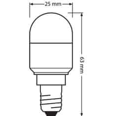 Osram LED žárovka E14 T26 2,3W = 20W 200lm 6500K Studená bílá