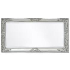 Petromila Nástěnné zrcadlo barokní styl 100 x 50 cm stříbrné