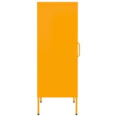 Vidaxl Úložná skříň hořčicově žlutá 42,5 x 35 x 101,5 cm ocel