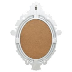Greatstore Nástěnné zrcadlo zámecký styl 56 x 76 cm stříbrné