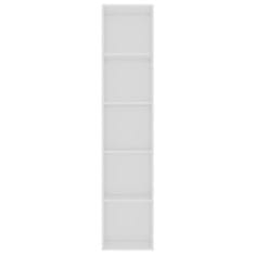 shumee Knihovna bílá 40 x 30 x 189 cm dřevotříska