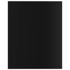 Vidaxl Přídavné police 8 ks černé vysoký lesk 40x50x1,5 cm dřevotříska