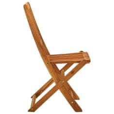 Petromila Skládací zahradní židle 2 ks masivní eukalyptové dřevo