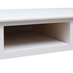 Vidaxl Psací stůl bílý 110 x 45 x 76 cm dřevo