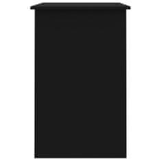 shumee Psací stůl černý 100 x 50 x 76 cm dřevotříska