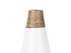 Beliani Bílá dekorativní váza EMONA