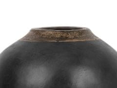 Beliani Dekorativní váza černá LAURI
