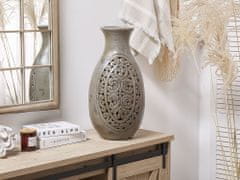 Beliani Dekorativní šedá váza MEGARA