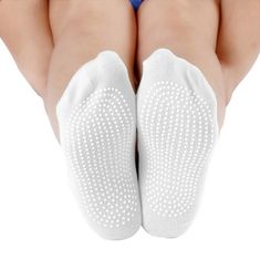 Northix Protiskluzové ponožky na jógu - bílé 