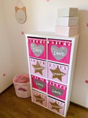 Atmosphera Úložný box na hračky DREAM růžový 30 x 30 x 30 cm