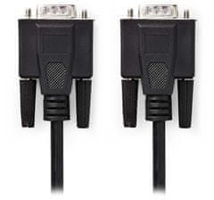 Nedis kabel VGA (D-SUB)/ zástrčka VGA - zástrčka VGA/ černý/ 2m