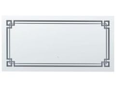 Beliani LED nástěnné zrcadlo 120 x 60 cm stříbrné AVRANCHES