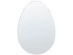 Beliani Nástěnné zrcadlo 50 x 70 cm stříbrné MONTRESOR