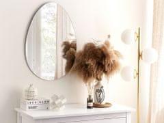 Beliani Nástěnné zrcadlo 50 x 70 cm stříbrné MONTRESOR