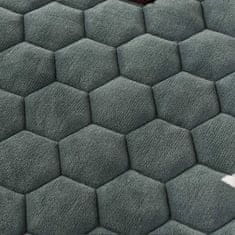 HOME & MARKER® Měkká pohodlná sada (povlečení + 2x povlaky na polštář) VELVETLUX 140 x 200 Zelená s trojúhelníky