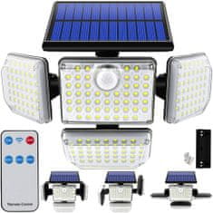 INTEREST Solární lampa 181 LED s externím panelem Izoxis na dálkové.