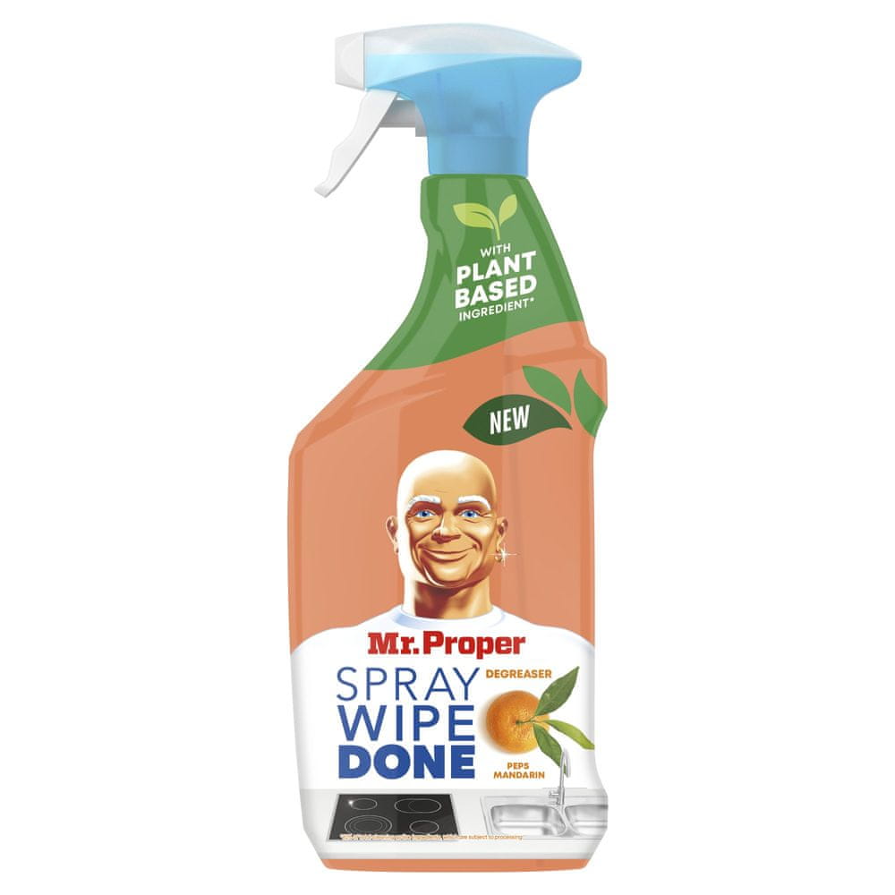 Levně Mr. Proper Spray Wipe Done Kitchen Mandarinka 800ml