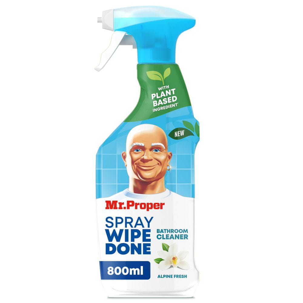 Levně Mr. Proper Spray Wipe Done Bathroom Alpin Fresh 800ml