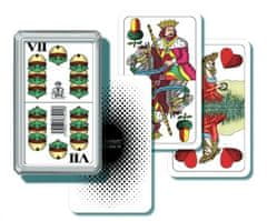 Bonaparte  Mariáš dvouhlavý společenská hra karty v plastové krabičce 6,5x10,5x2cm