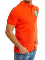Dstreet Pánské polo tričko s potiskem Ightg oranžová XXL
