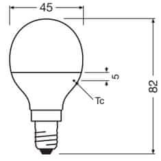 Osram LED žárovka E14 P45 4,9W = 40W 470lm 4000K Neutrální bílá