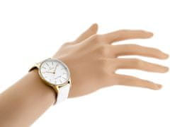 Gino Rossi Dámské analogové hodinky s krabičkou Enol bílá