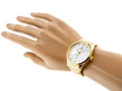 Perfect Pánské analogové hodinky Diandre zlatá