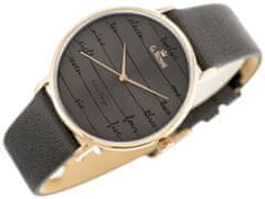 Gino Rossi Dámské analogové hodinky s krabičkou Isia černá