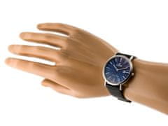 Gino Rossi Pánské analogové hodinky a krabičkou Vidrien černá