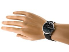 Gino Rossi Pánské analogové hodinky a krabičkou Irler černá