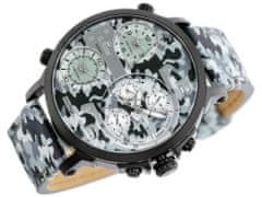 Gino Rossi Pánské analogové hodinky a krabičkou Veilont maskáčová