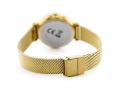 Gino Rossi Dámské analogové hodinky s krabičkou Mulrol zlatá
