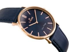 Gino Rossi Pánské analogové hodinky s krabičkou Nealgi tmavě modrá