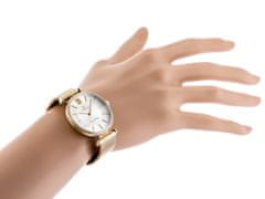 Gino Rossi Dámské analogové hodinky s krabičkou Tavan zlatá