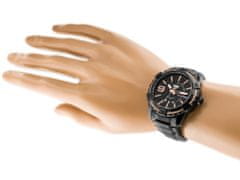 NaviForce Pánské analogové hodinky a krabičkou Waklam černá