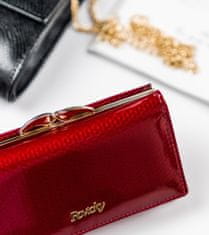 Rovicky Dámská kožená peněženka se zabezpečením RFID Pastel bordó univerzální