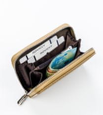 David Jones Dámská kožená peněženka z ekokůže Messina hnědá univerzální