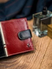 Rovicky Kožená peněženka se zabezpečením RFID Karkkila červená univerzální