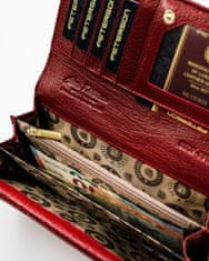 Peterson Dámská kožená peněženka Harjavalta červená, šedá univerzální