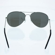 OEM Sluneční brýle pilotky Conor stříbrné obroučky zrcadlová stříbrná skla
