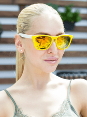 VeyRey Sluneční brýle Nerd Cool žluto-bílá