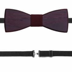 BeWooden Pánský dřevěný motýlek Red Wine Bow Tie