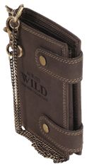 Always Wild Pánská kožená peněženka zabezpečena technologií RFID Mindszent hnědá univerzální