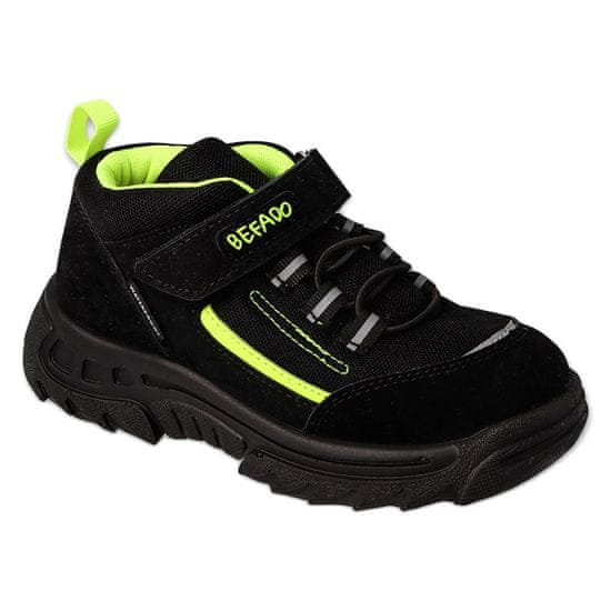 Befado dětská obuv černá/zelená 515X004