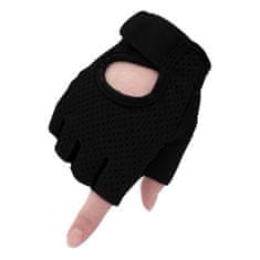Northix Fitness rukavice, černá - M 