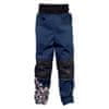 Softshellové kalhoty dětské, LIŠKY, tmavě modrá, vel. 146-152