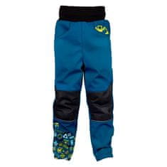 WAMU Softshellové kalhoty dětské, BAGR, modrá, vel. 98-104