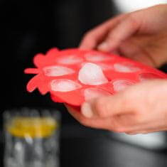 Excellent Houseware Forma na led Tvořítko Výrobník kostky ledu - Silikonová - jahody